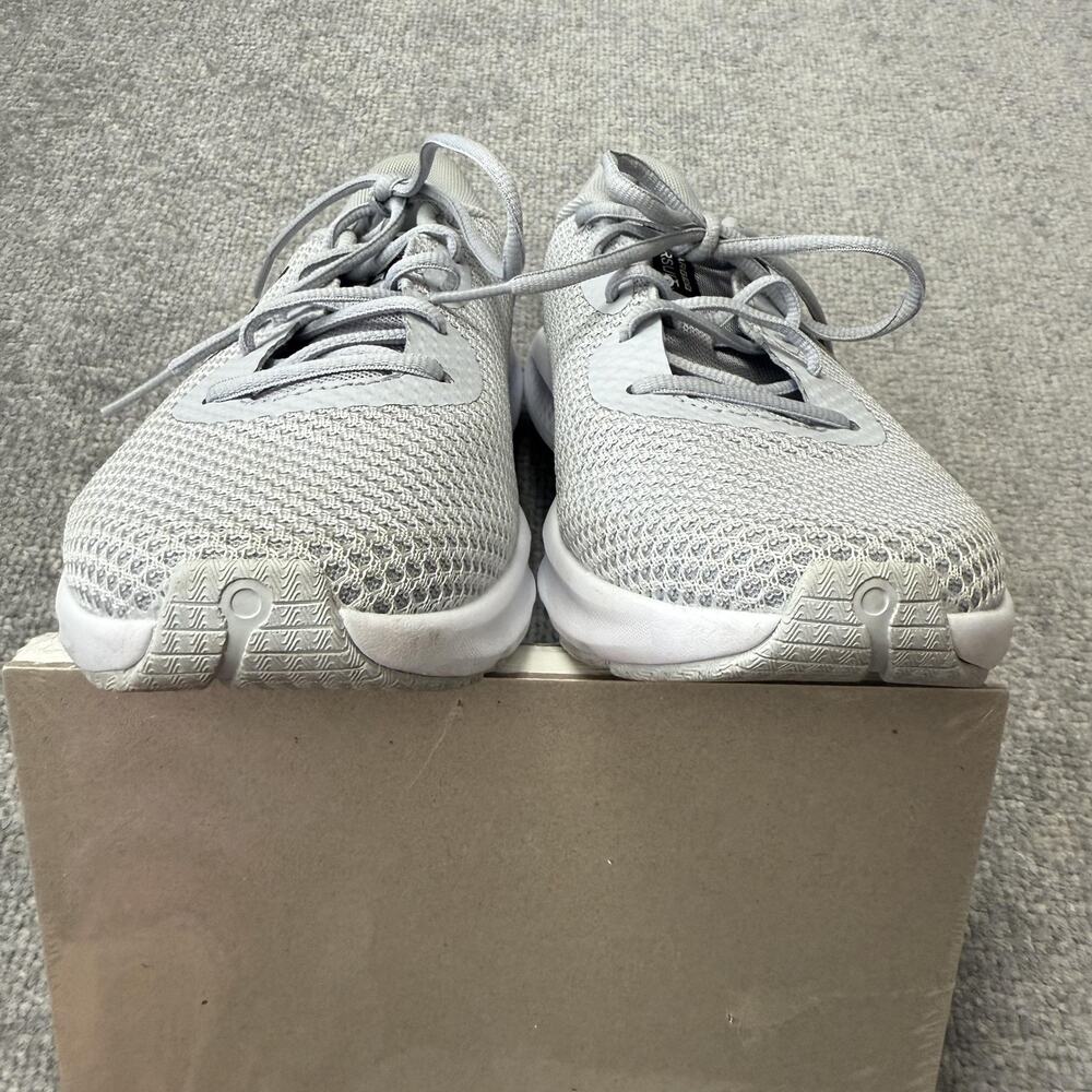 Under Armour Charged Shoes Womens Size 10.5 Gray Mesh Running Gym 3024889-101 - Picture 11 of 12